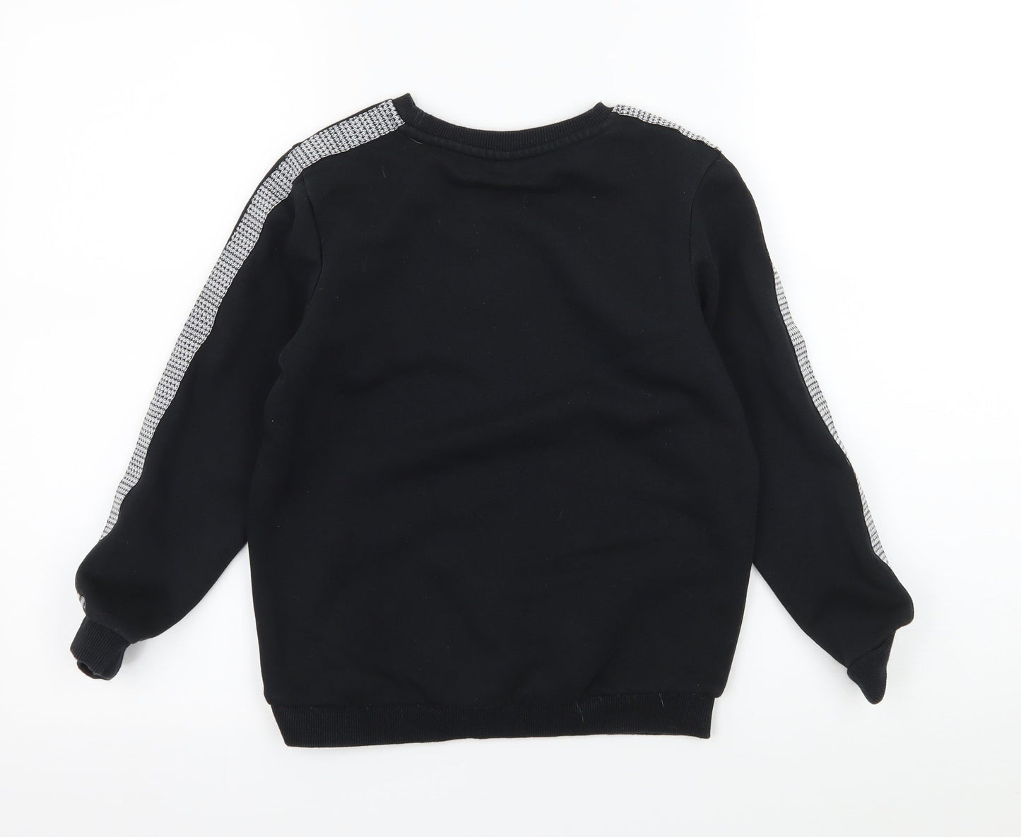 TU Boys Black  Jersey Pullover Sweatshirt Size 8 Years  - Awesome