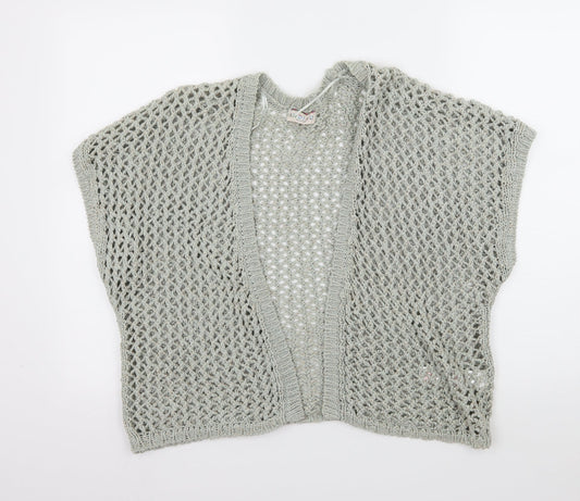 Peacocks Womens Green  Knit Cardigan Jumper Size 14