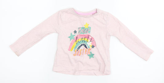 TU Girls Pink   Basic T-Shirt Size 12-18 Months