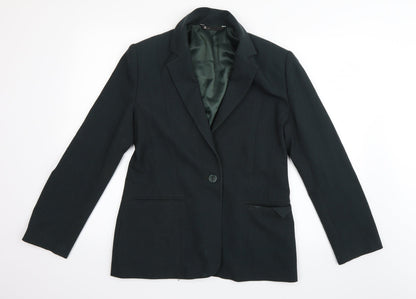 Preloved BHS Womens Green   Jacket Blazer Size 12 - Front