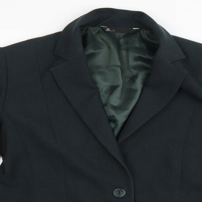 Preloved BHS Womens Green   Jacket Blazer Size 12 - Detail
