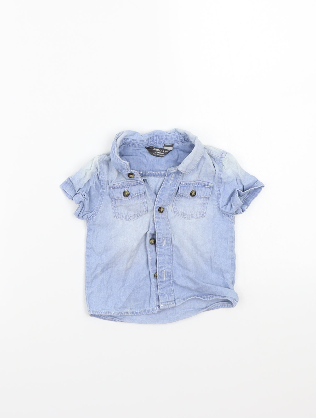 Primark Girls Blue   Basic Button-Up Size 6-9 Months