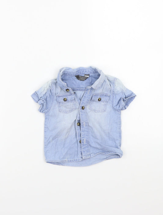 Primark Girls Blue   Basic Button-Up Size 6-9 Months