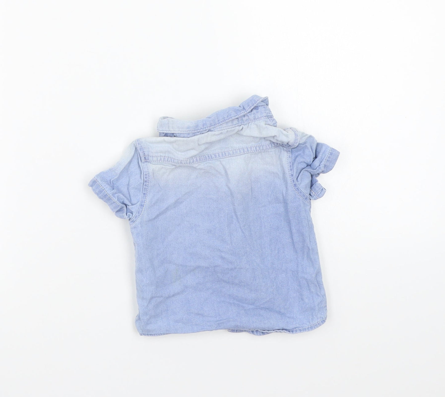 Primark Girls Blue   Basic Button-Up Size 6-9 Months