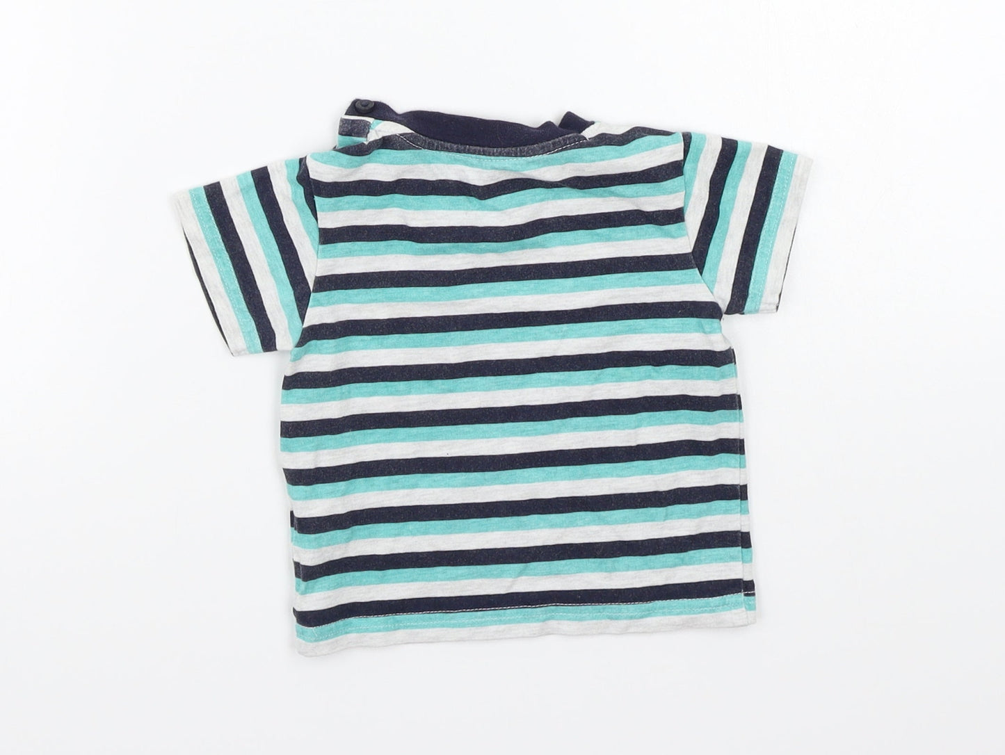 Early days Boys Grey Striped  Basic T-Shirt Size 2 Years