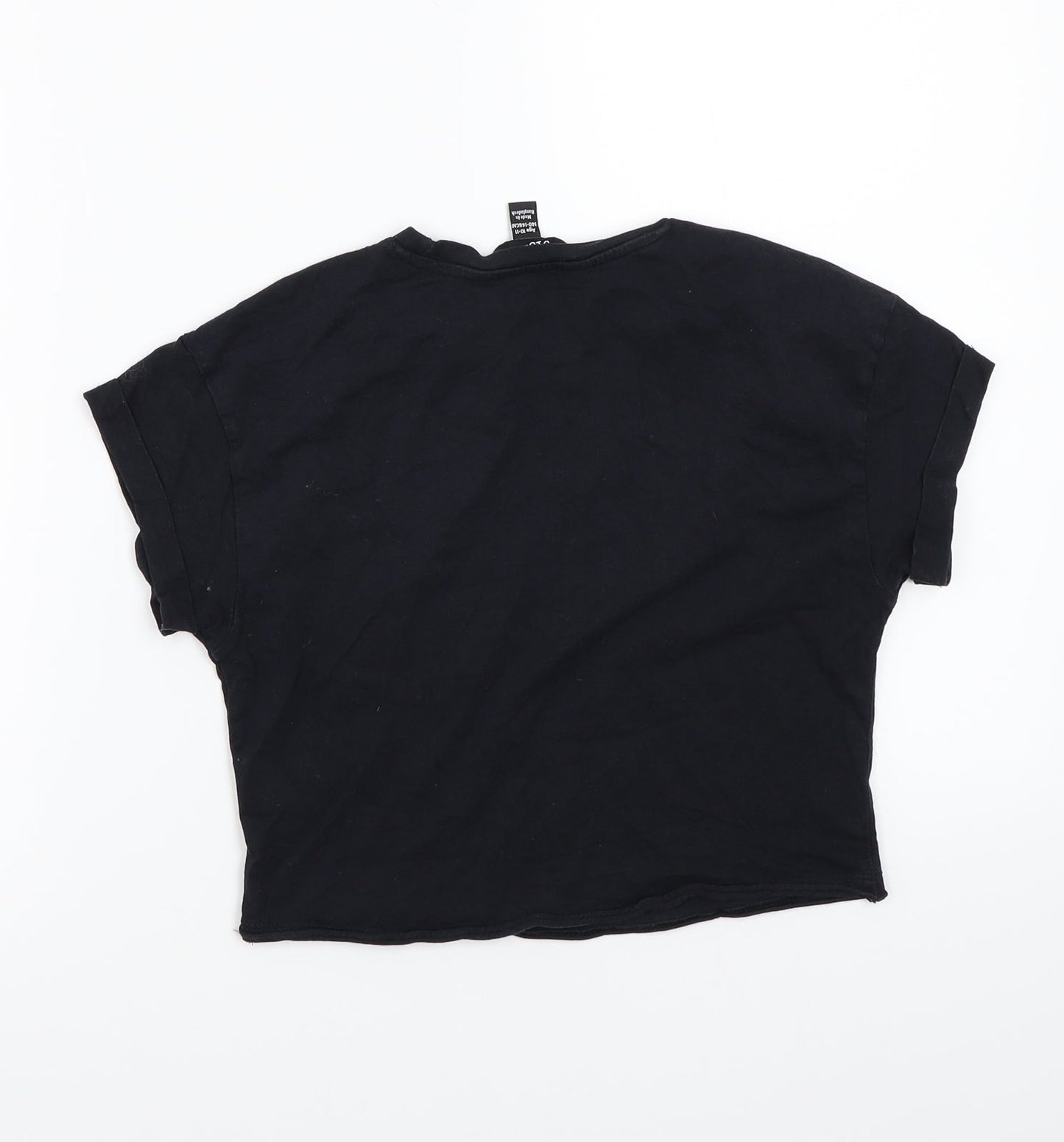 Newlook Girls Black   Basic T-Shirt Size 11 Years