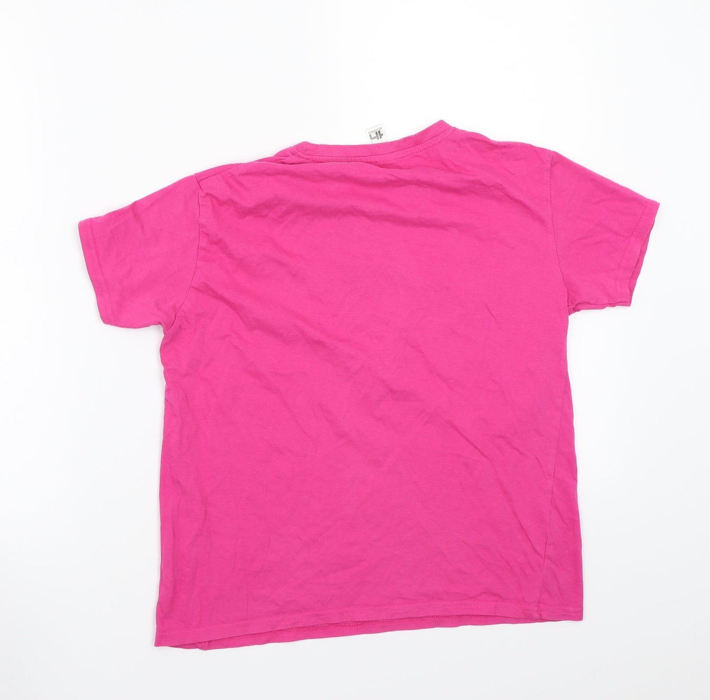 Th clothes Girls Pink  Rayon Basic T-Shirt Size 12 Years