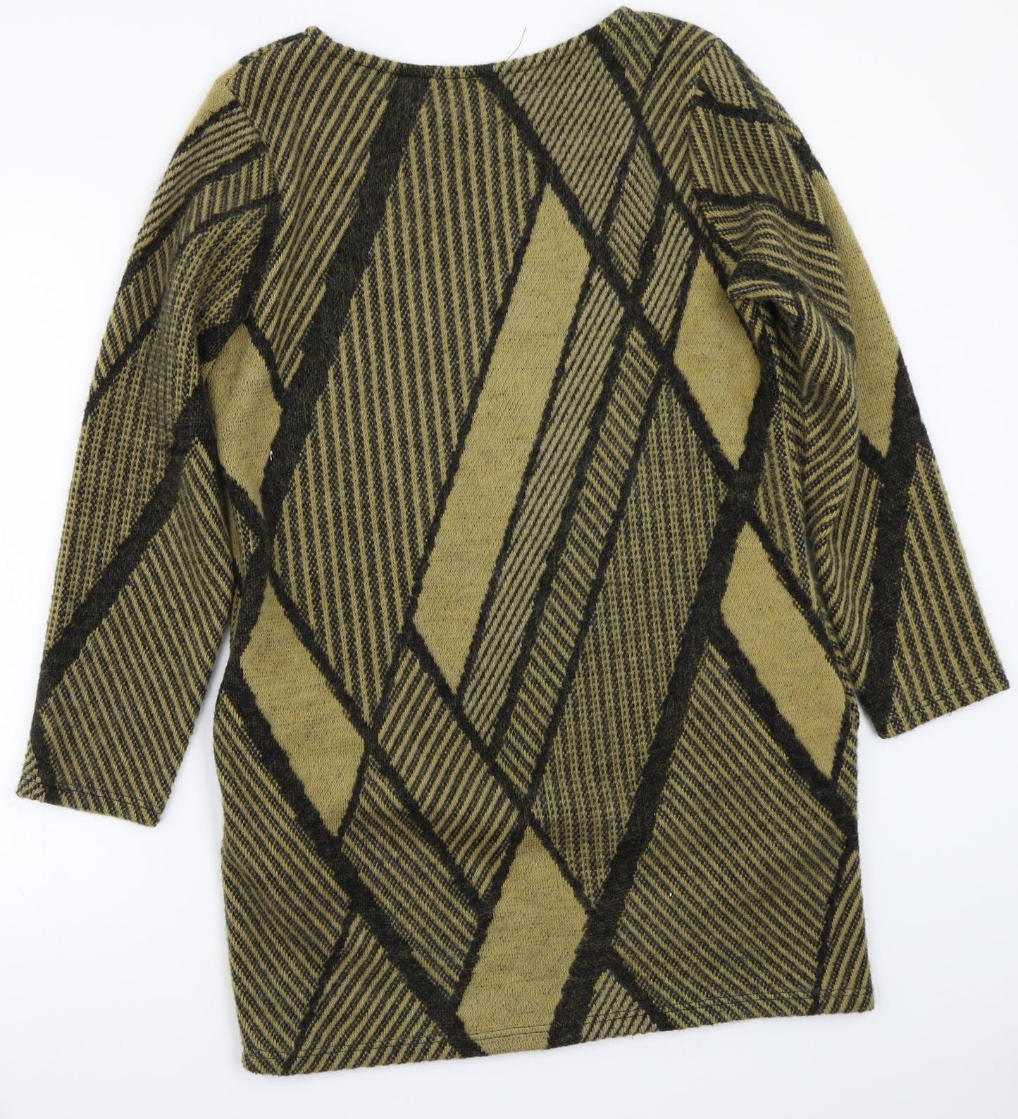 Preworn Womens Beige Geometric  A-Line  Size S