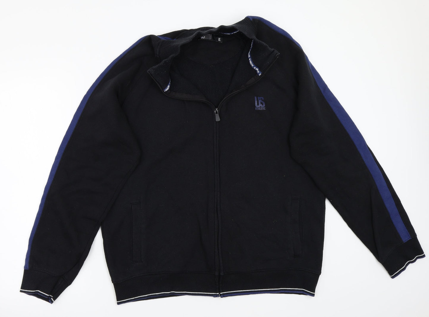 Usath Mens Black   Jacket Coat Size XL