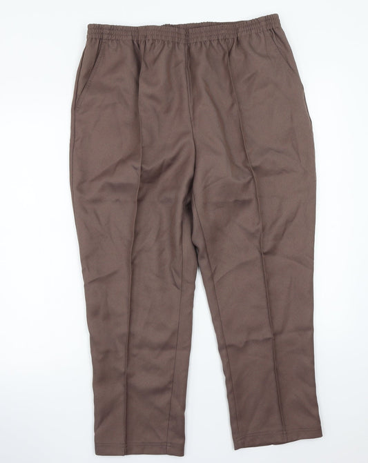 Damart Womens Brown   Trousers  Size 18 L25 in