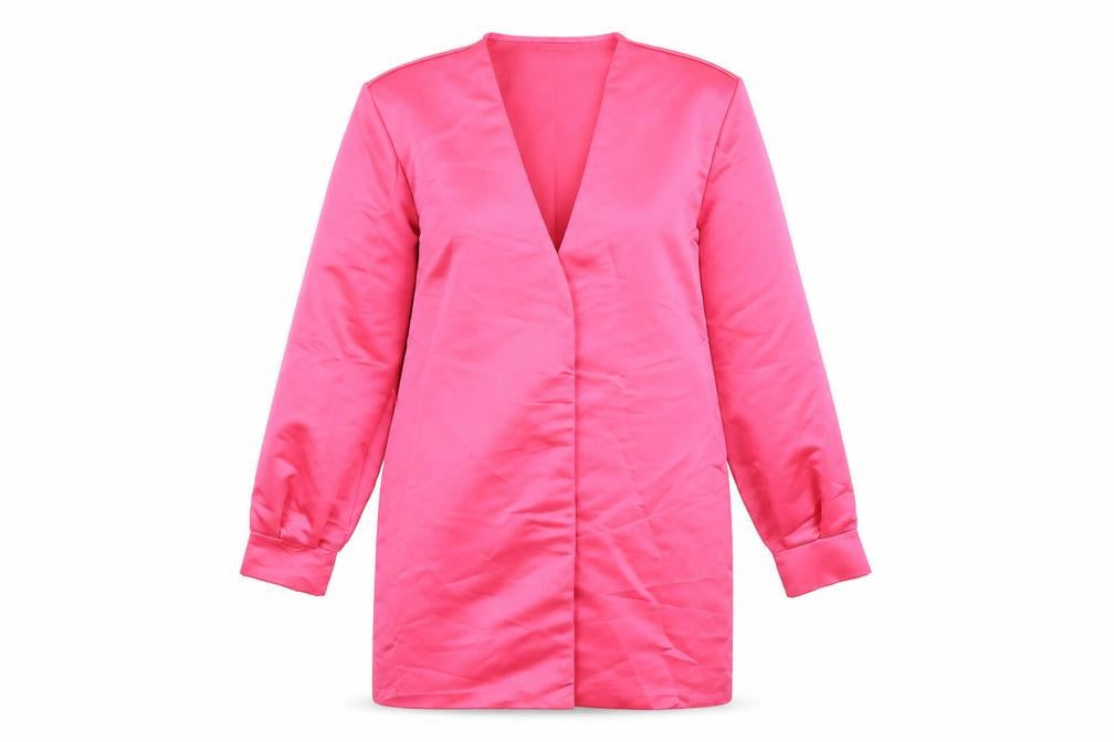 PRETTYLITTLETHING Womens Pink   Jacket Coat Size 10