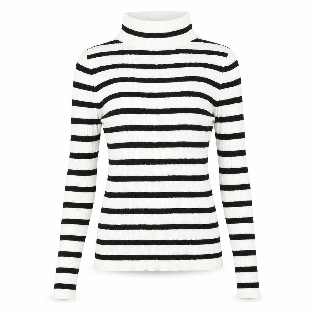 Atmosphere  Womens White Striped  Basic T-Shirt Size S