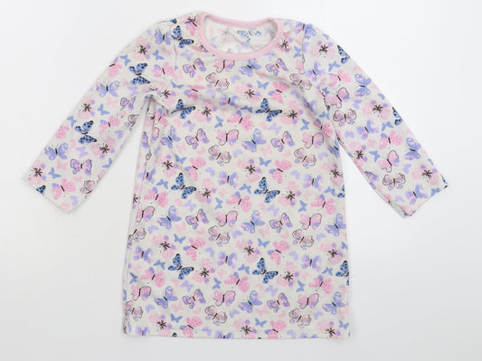 George Girls White   T-Shirt Dress  Size 2-3 Years