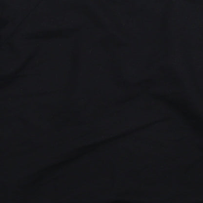 B You Womens Black Floral  Pullover Sweatshirt Size 14
