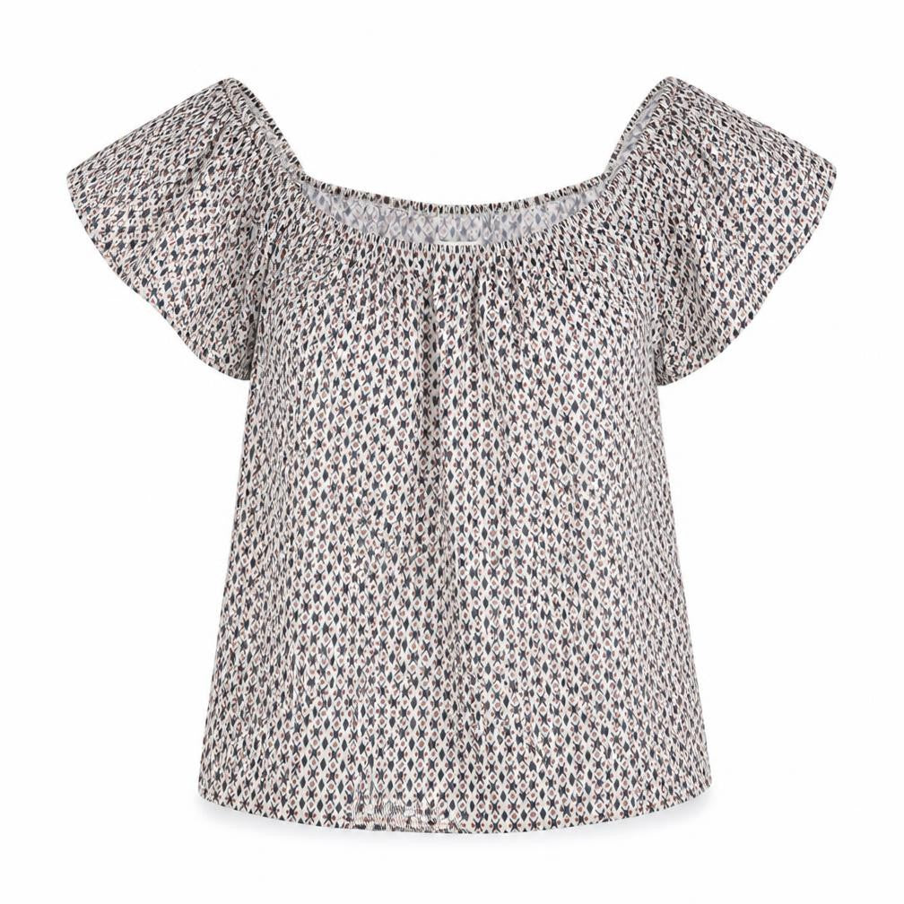 H&M Womens Multicoloured Geometric  Basic T-Shirt Size S