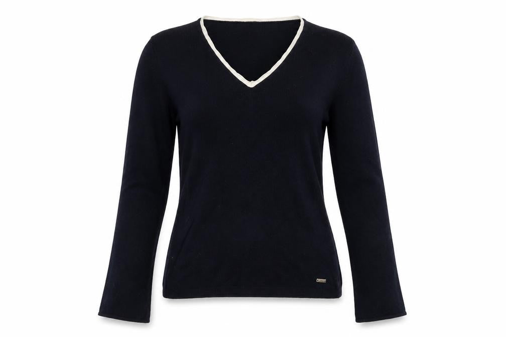 Tiffi Womens Blue  Knit Pullover Jumper Size S