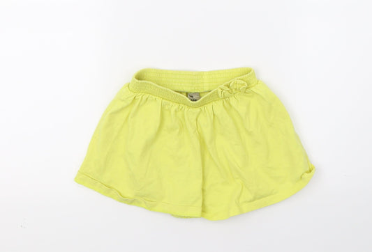 TU Girls Yellow  Jersey Cut-Off Shorts Size 2-3 Years