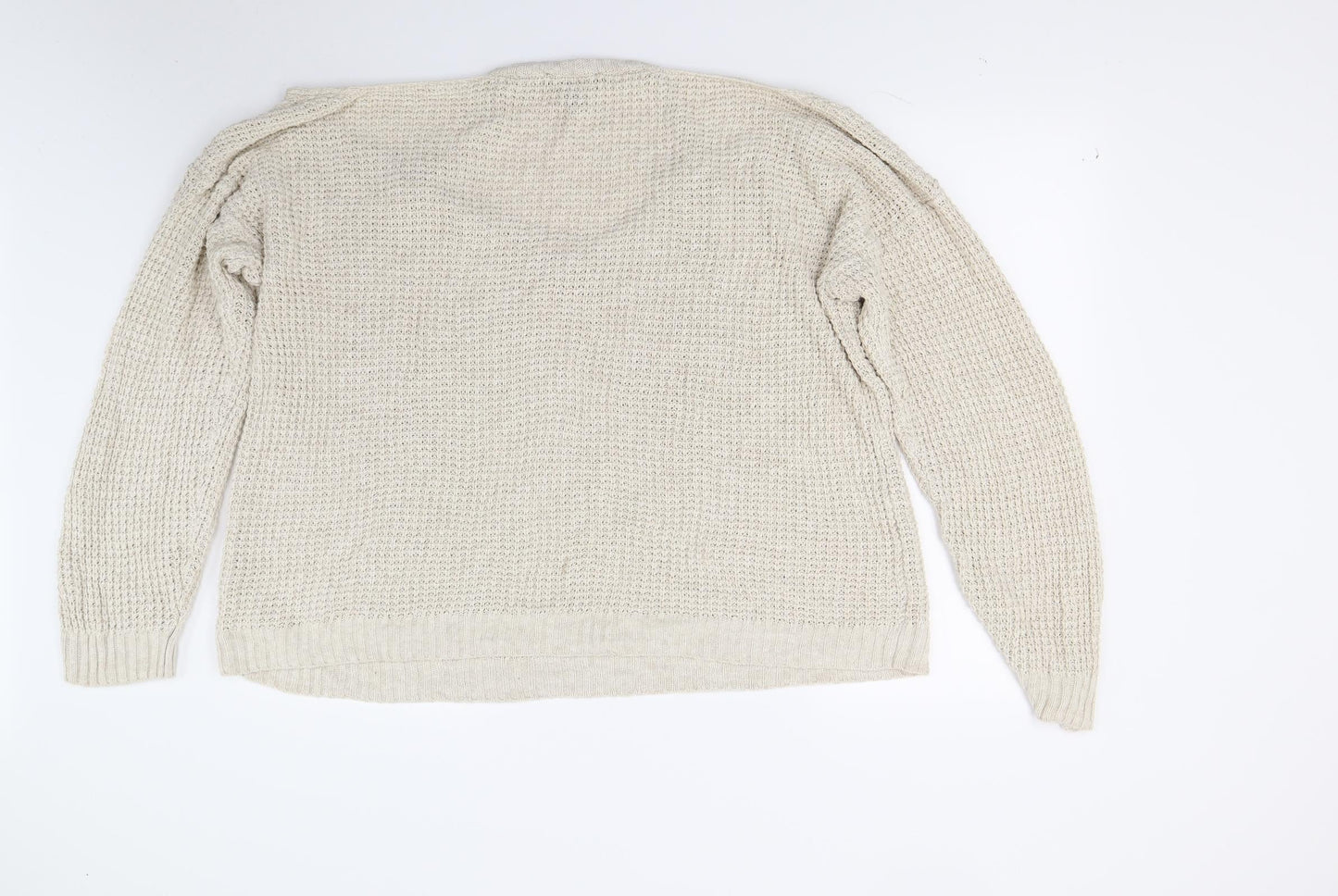 New Look Womens Beige  Knit Pullover Jumper Size L