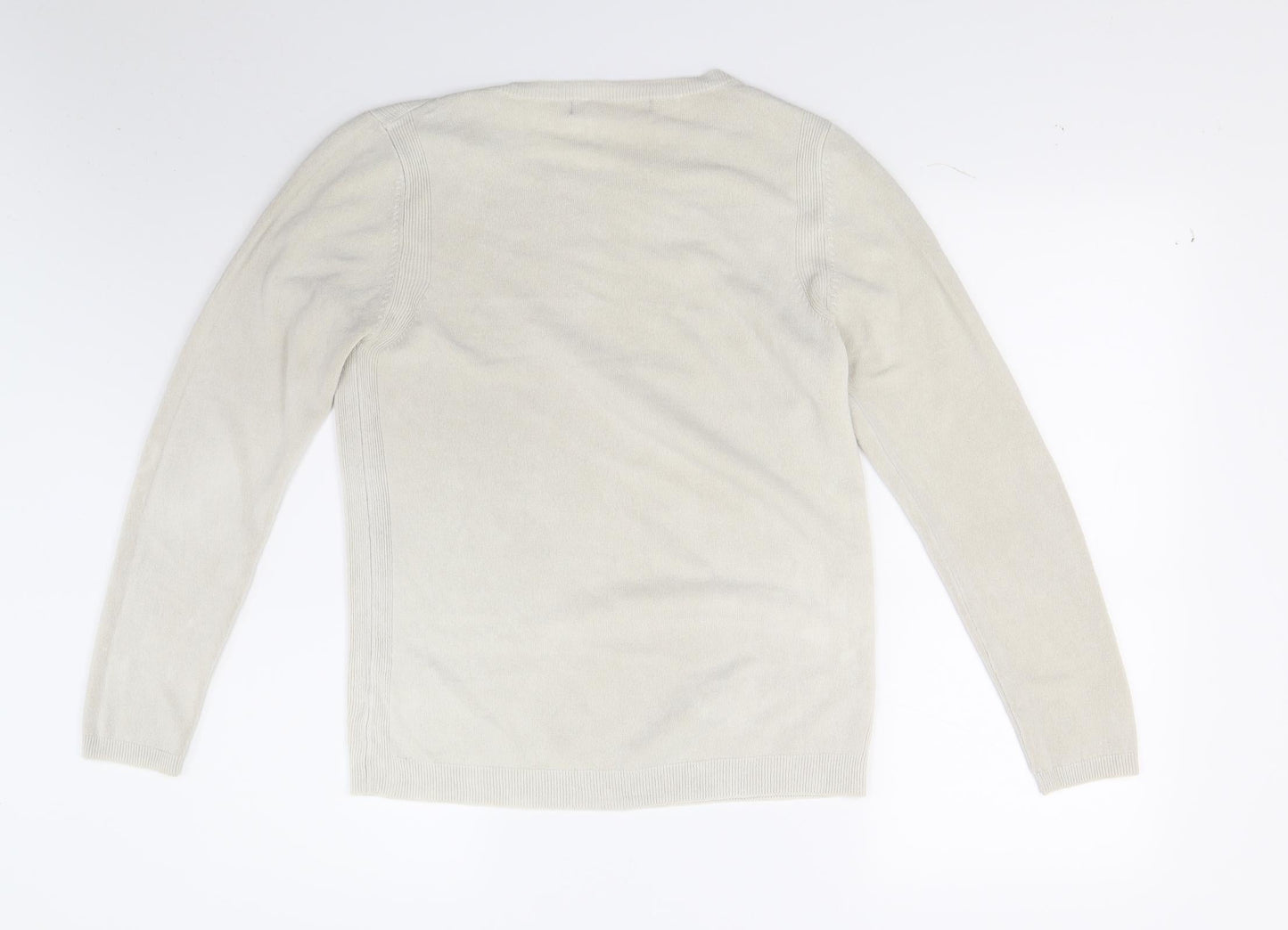 Marks and Spencer Womens Beige  Knit Pullover Jumper Size 10