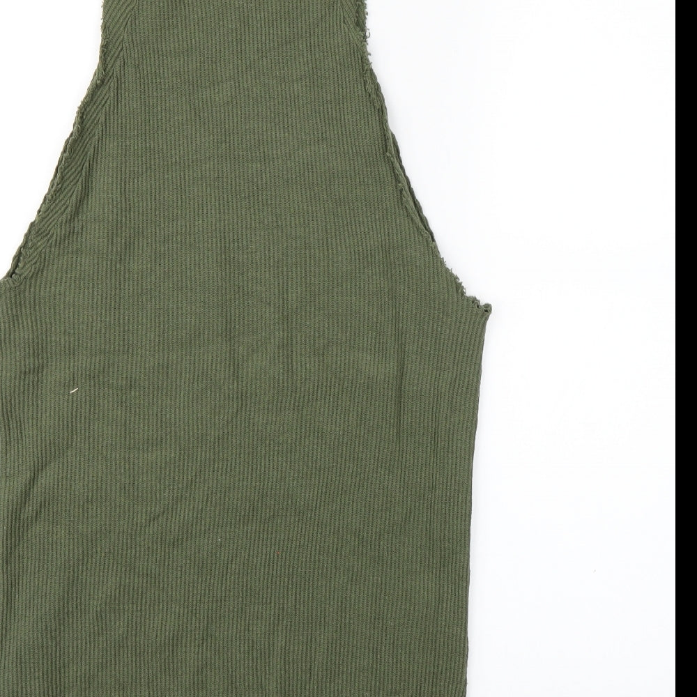 Bershka Womens Green   Jumper Dress  Size S