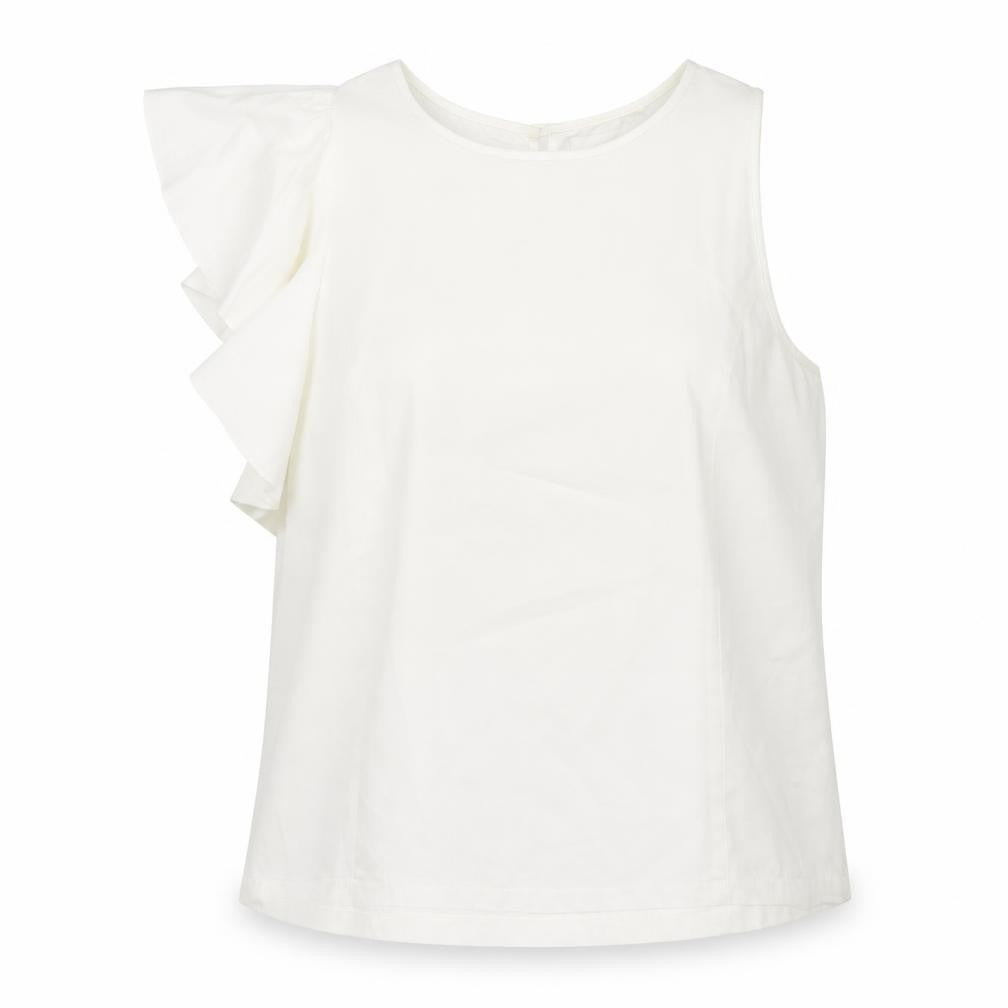 SOFT GREY Womens White   Basic Blouse Size 16