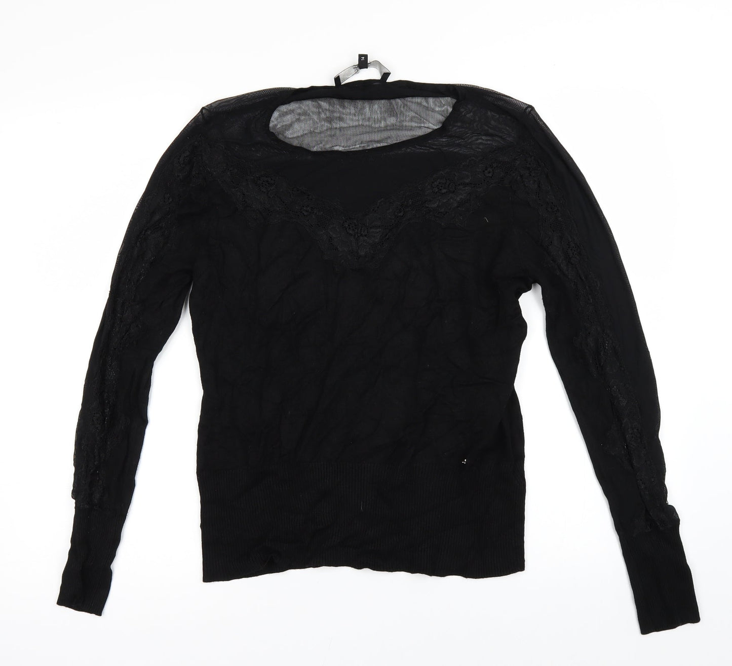 Star Womens Black   Pullover Jumper Size 14