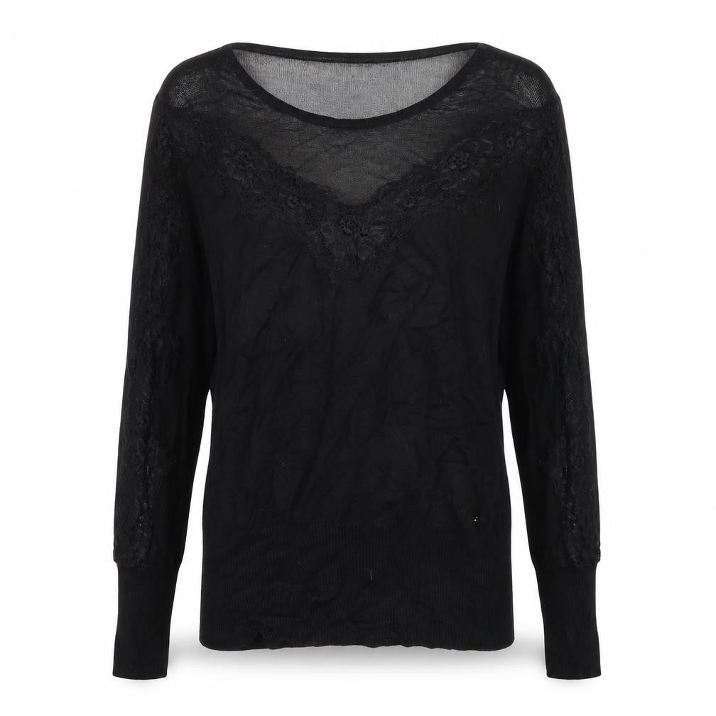 Star Womens Black   Pullover Jumper Size 14