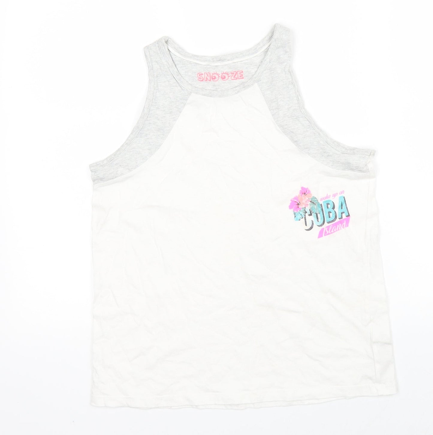 Marks & Spencer Girls White   Basic Tank Size 12-13 Years