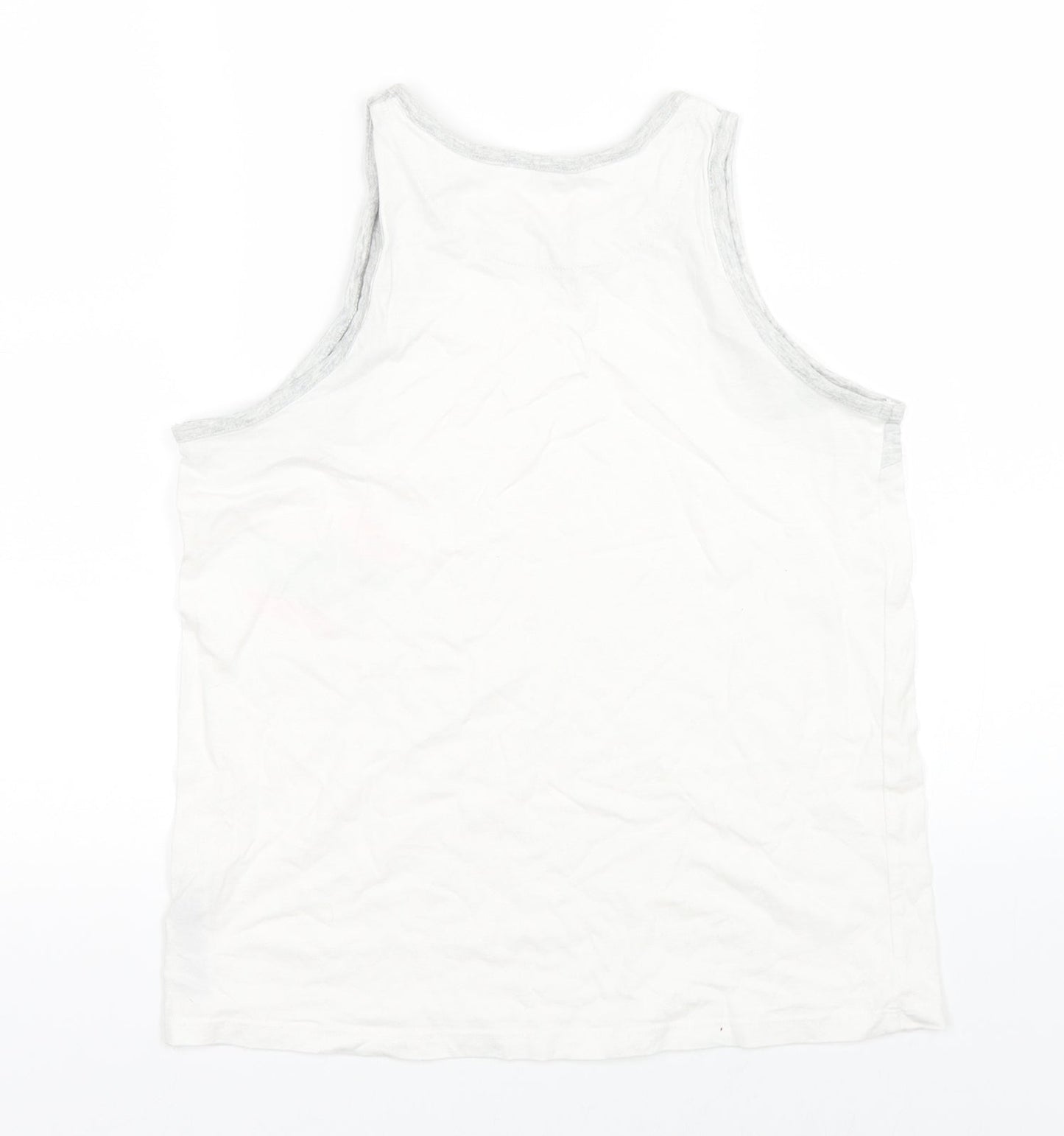 Marks & Spencer Girls White   Basic Tank Size 12-13 Years