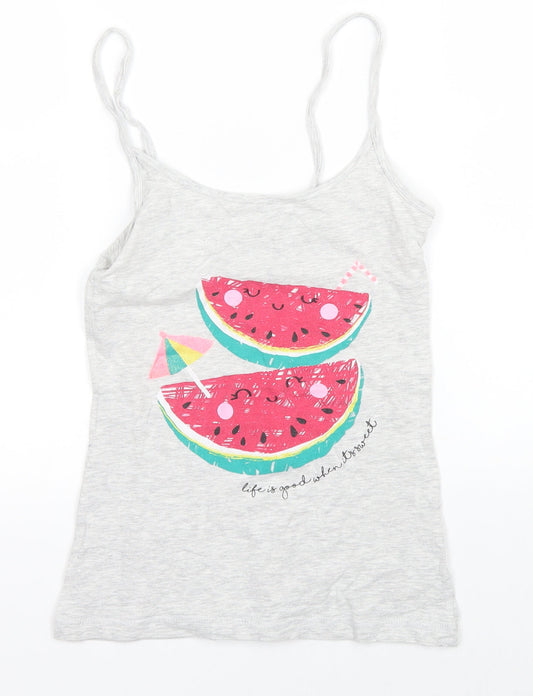 Love to Lounge Girls Grey   Basic Tank Size 11 Years