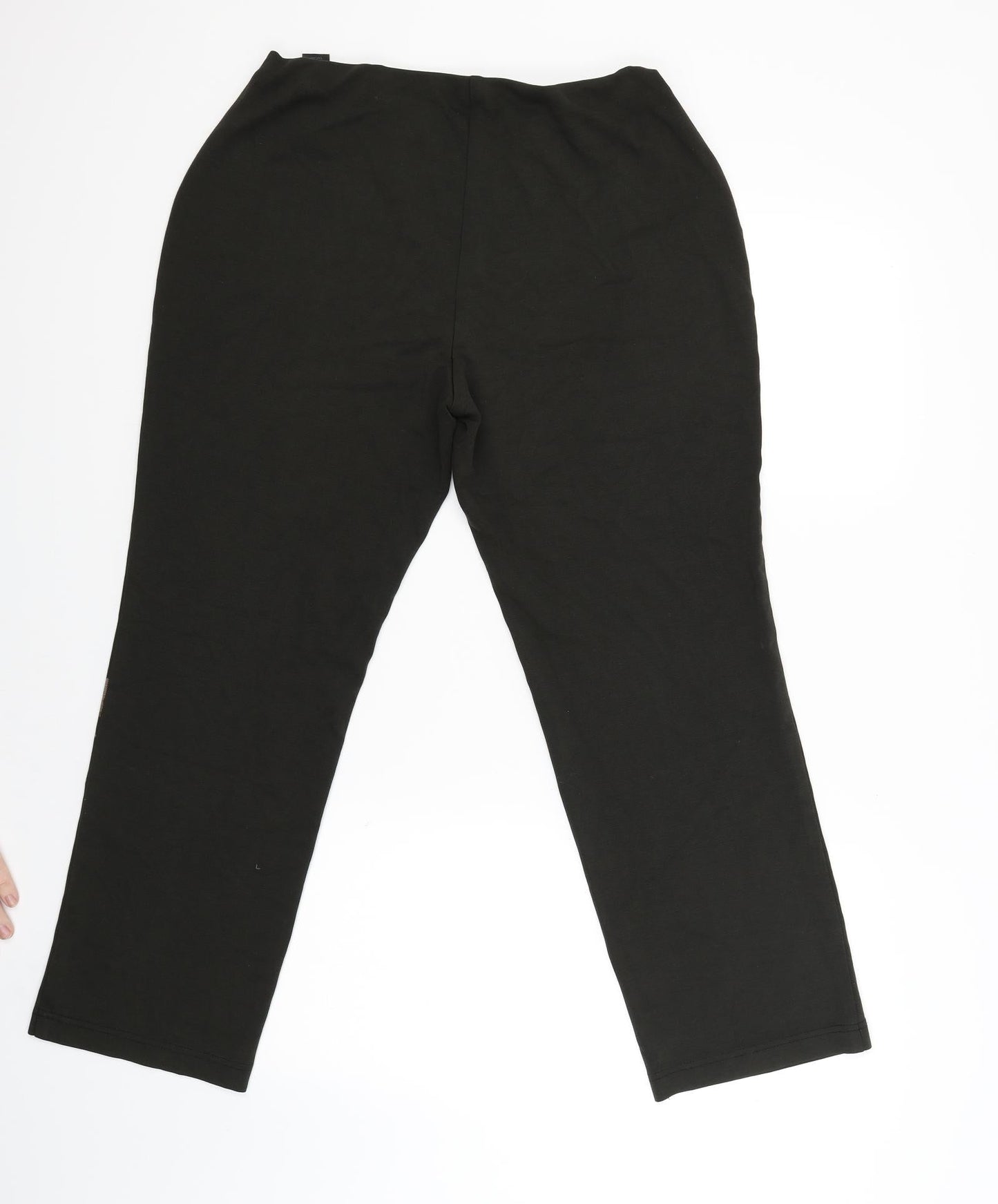 M&S Womens Green   Jegging Trousers Size 14 L25 in