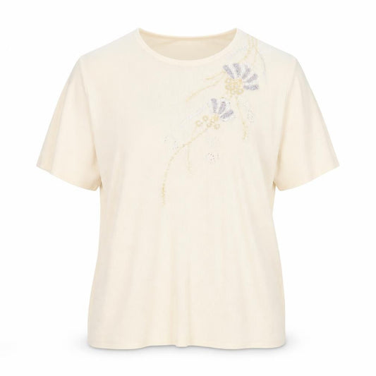 Front view of Roman women’s gold jumper, size M