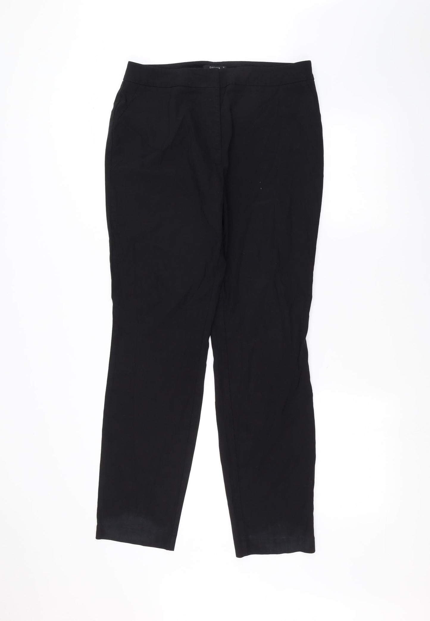 Papaya Womens Black   Trousers  Size 14 L28 in