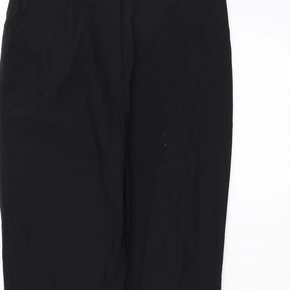 Papaya Womens Black   Trousers  Size 14 L28 in