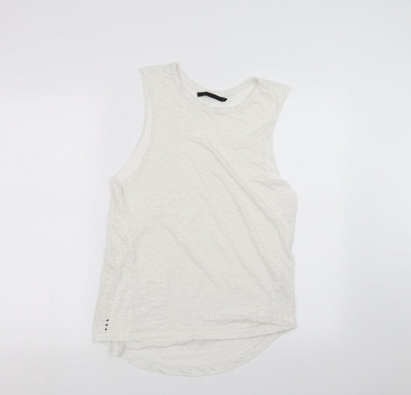 Crafted Womens White   Basic Tank Size 14