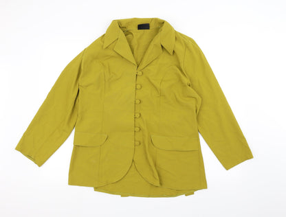 Preloved essence Womens Yellow   Jacket  Size 16 - Front