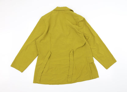 Preloved essence Womens Yellow   Jacket  Size 16 - Back