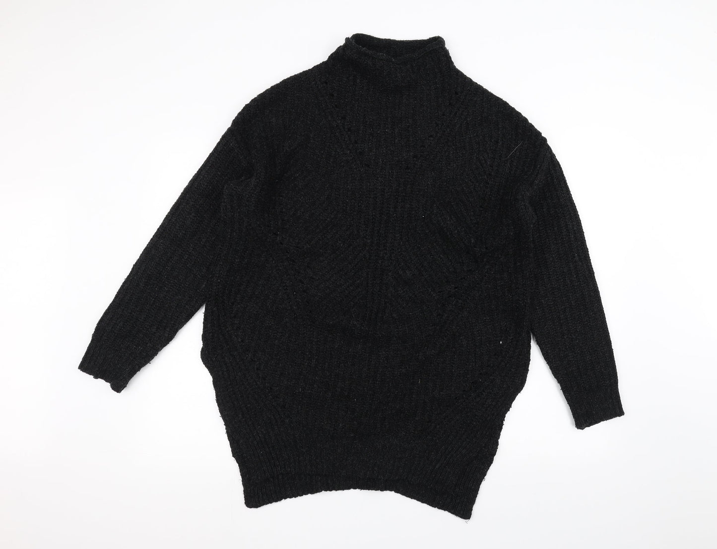 Papaya Womens Black   Pullover Jumper Size M