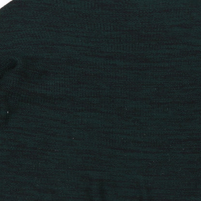 Brand and care label for Atmosphere women’s green knit jumper, size UK 12
