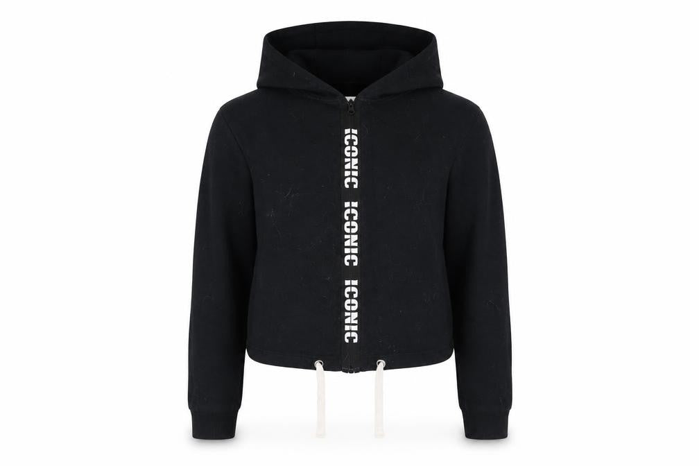 E-vie Girls Black   Full Zip Hoodie Size 13-14 Years