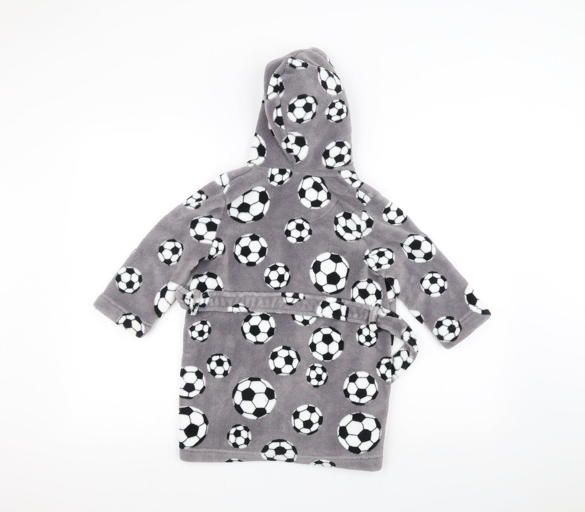 Blue Zoo Girls Grey Solid  Top Robe Size 2-3 Years  - Football
