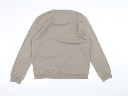 Back view of Easy women’s brown jumper, size L