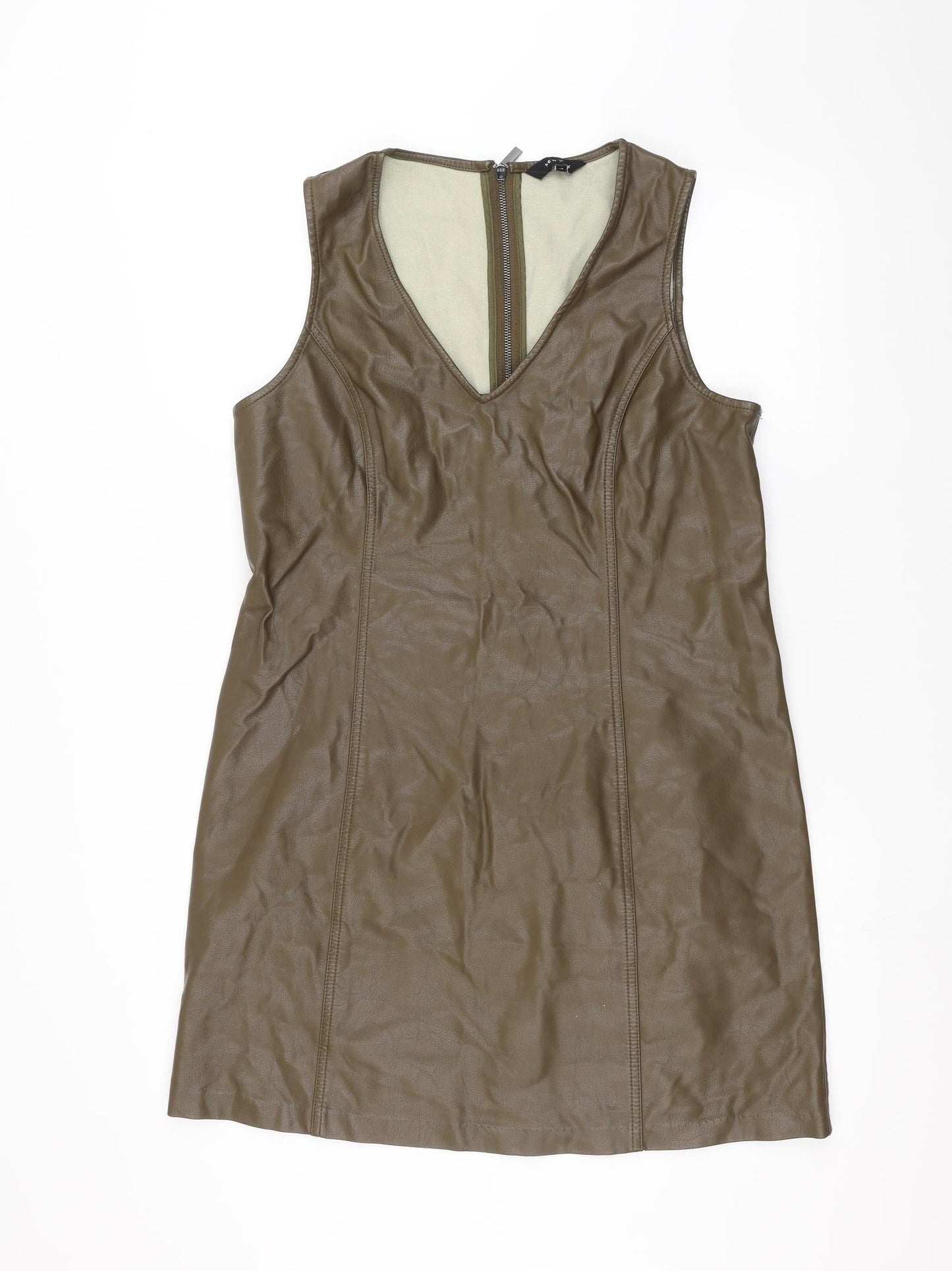 New Look Womens Brown   Basic T-Shirt Size 12