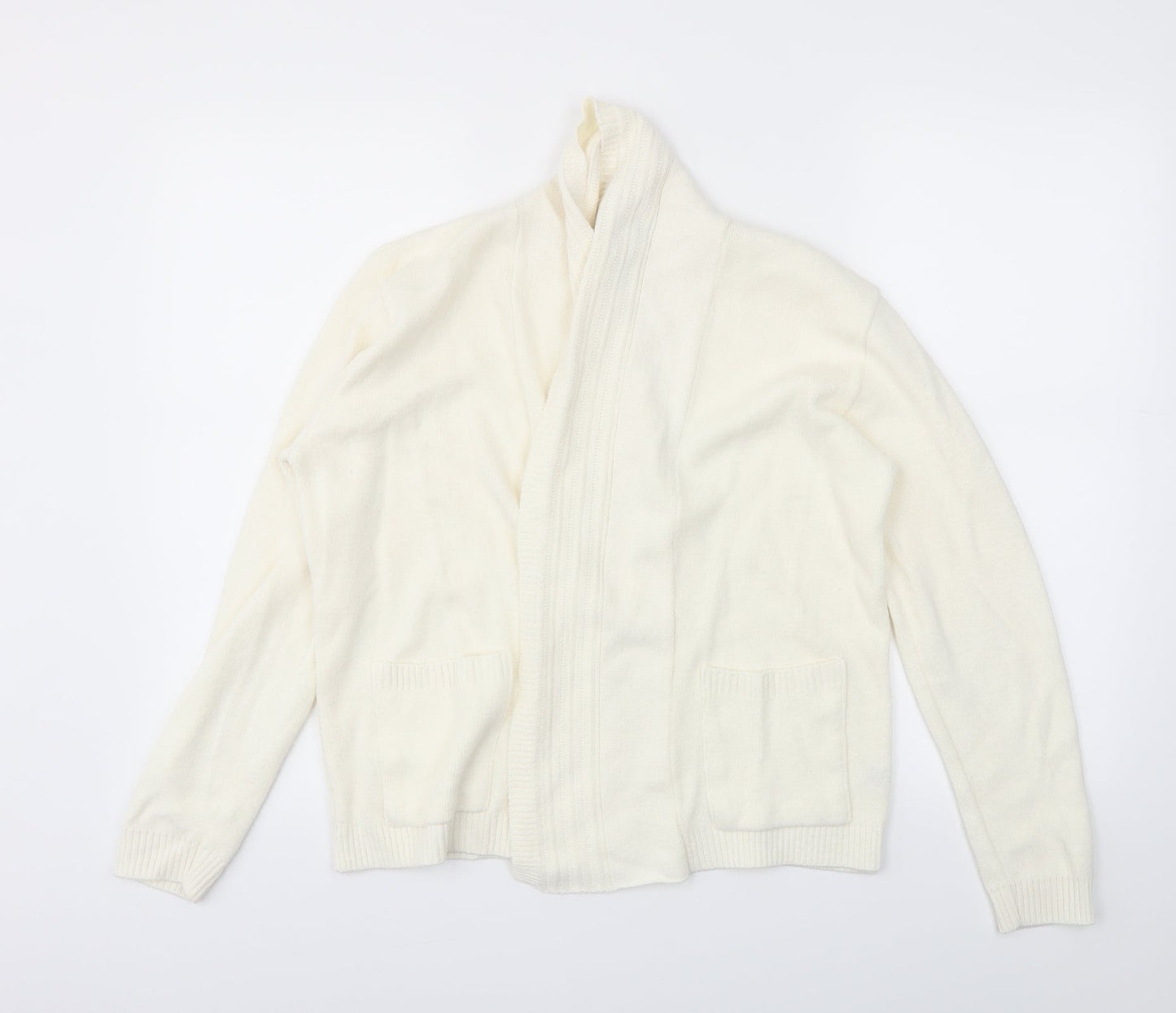 gilmpse Womens Ivory   Wrap Jumper Size M