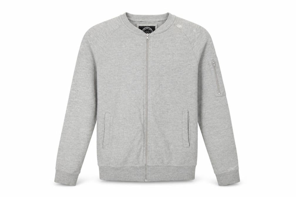 Genetic Apparel Mens Grey   Full Zip Sweatshirt Size L