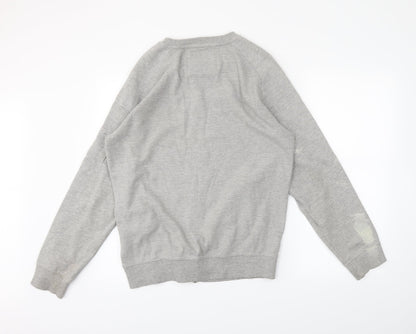 Genetic Apparel Mens Grey   Full Zip Sweatshirt Size L