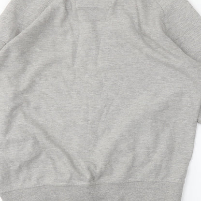 Genetic Apparel Mens Grey   Full Zip Sweatshirt Size L