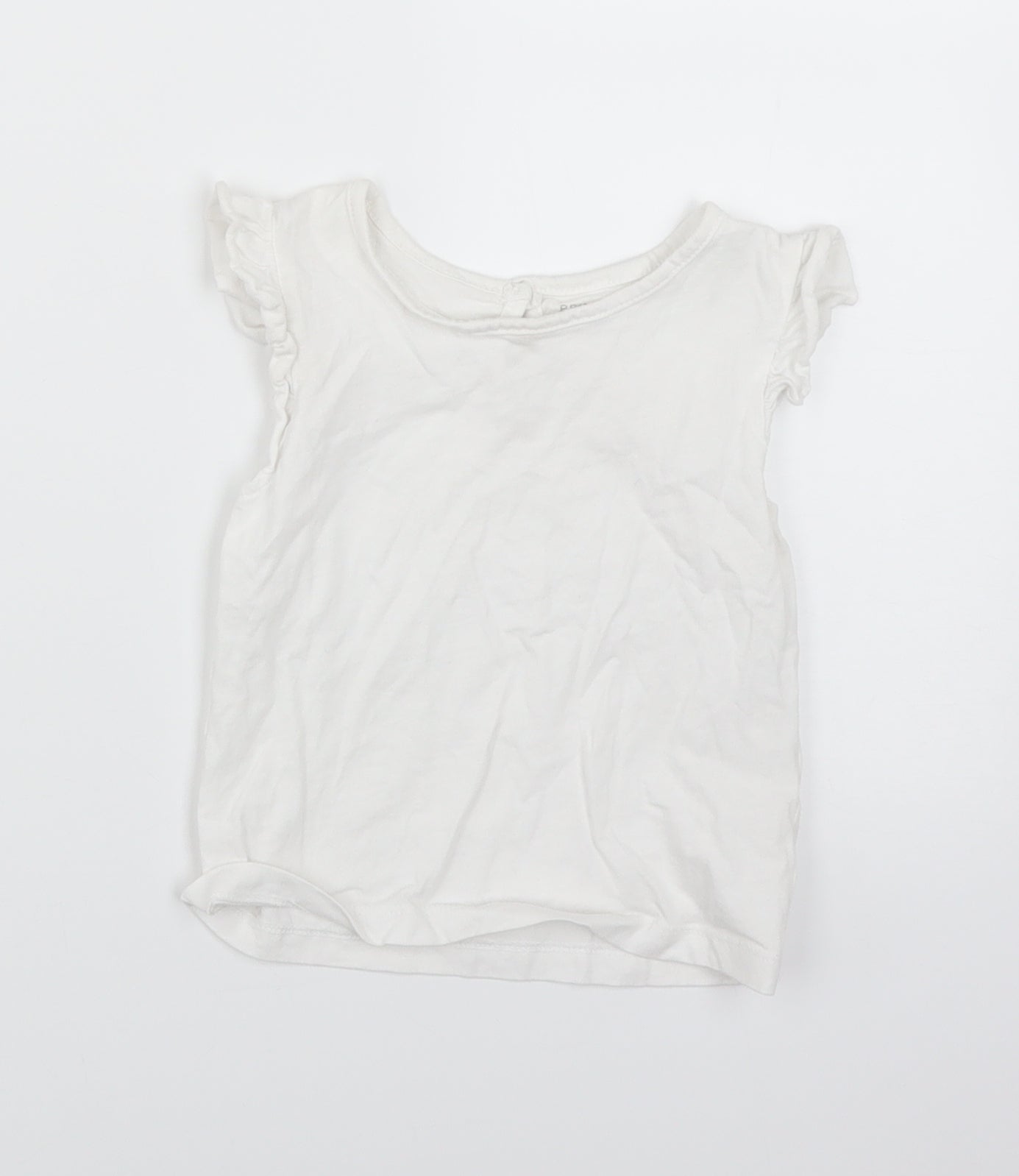Primark Girls White   Basic T-Shirt Size 18-24 Months