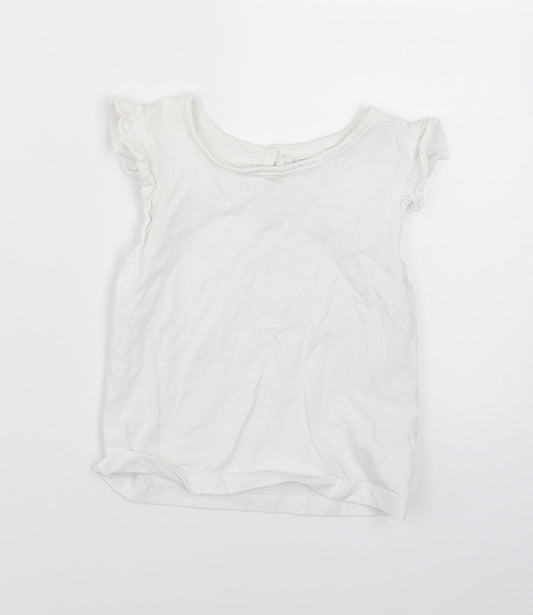 Primark Girls White   Basic T-Shirt Size 18-24 Months