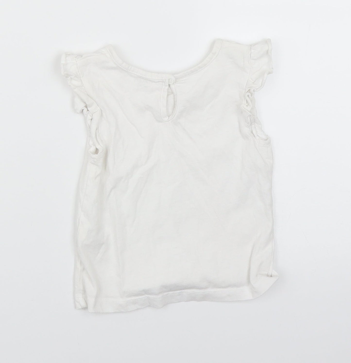 Primark Girls White   Basic T-Shirt Size 18-24 Months